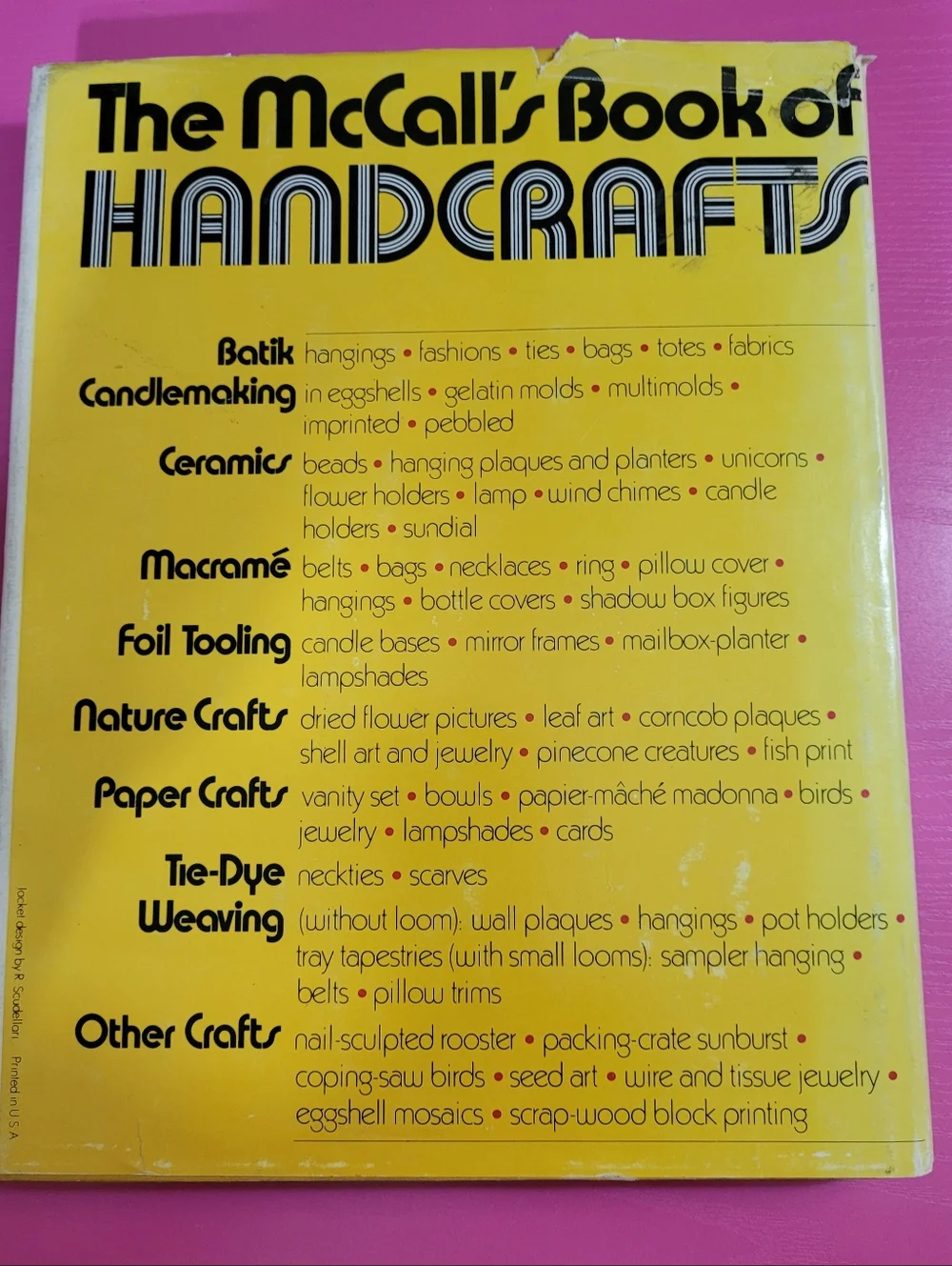 Vintage 1972 The McCall's Book of Handcrafts (0773)